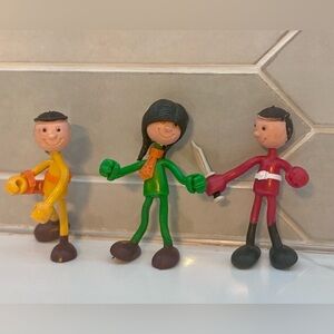 Vintage Brabo Play Flixies Bendable Bendy Figures Rubber AY555